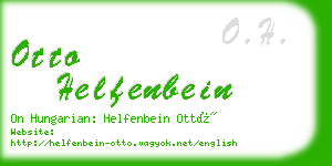 otto helfenbein business card